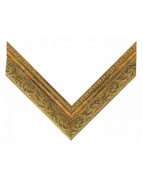 Κορνίζα ξύλινη 5,8 εκ. σκαλιστή χρυσή 031-202-000